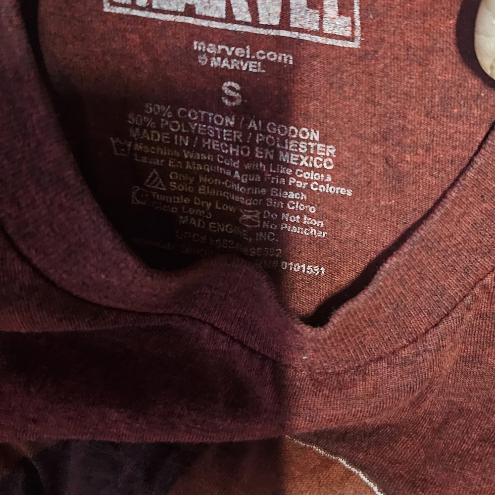Marvel Burgundy Cotton Blend Tee